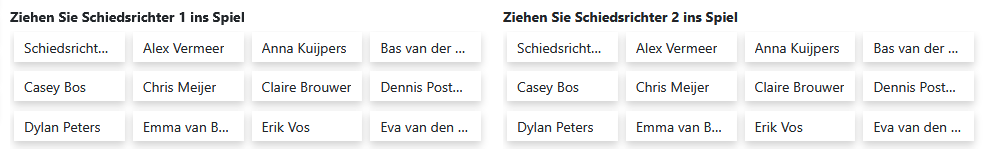 Schiedsrichter per Drag and Drop einem Spiel zuweisen